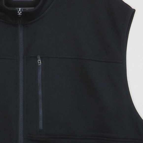 IZOD* Men's Sleeveless Full Front‎ Zip 2.5" Turtle Neck Chest Pocket Vest~ 2XL - Picture 12 of 12